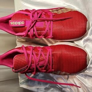 Big Girls Multicolor Adidas Sneakers Size 5 1/2